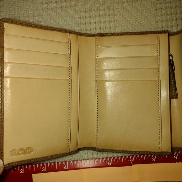 Vintage Coach Jacquard Leather Wallet - Picture 4 of 7